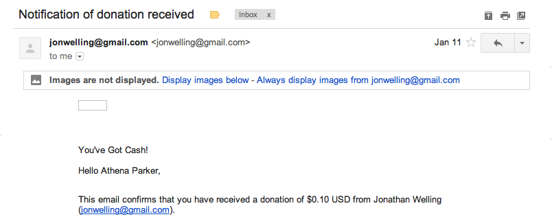 NotificaitonOfDonation