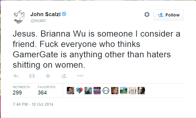 JohnScalzibashingGamerGate